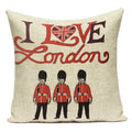 Axyaa British Flag Soldiers Pillow Cover - London England Theme