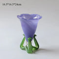 Axyaa Glass Vase: Elegant Flower Arrangement Home Decor