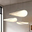 Axyaa Silk Chandelier: Nordic Handmade Pendant Lamp for Home Decor