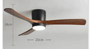 Axyaa Retro Solid Wood Ceiling Fan for Restaurants, Bedrooms & Home - Variable Frequency Electric