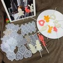 Axyaa Silicone Lollipop Molds Cake Decorating Chocolate Baking Mould