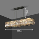 Axyaa Crystal Stair Chandelier: Modern LED Ceiling Light for Living Room