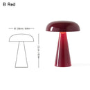 Axyaa LED Touch Table Lamp Rechargeable 3 Color Metal Desk Room Decor