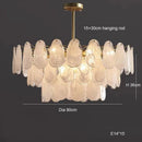 Axyaa Nordic White Cloud Glass LED Pendant Light Chandelier