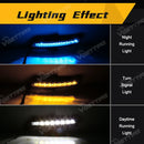 Axyaa LED Daytime Running Lights Turn Signal Fog Lamp For KIA RIO K2 2015-2016