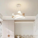 Axyaa Nordic Airplane LED Chandelier for Children's Room Nursery Bedroom Decor