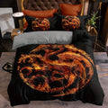 Axyaa Mystical Dragon Duvet Cover Set - 1 Duvet Cover, 2 Pillowcases