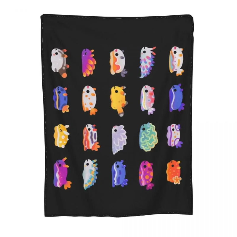 Axyaa Sea Slug Day Personalized Throw Blanket