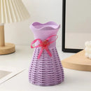 Axyaa Porcelain Style DIY Flowerpot Vase Home Decoration Ornaments