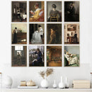 Scandi Rustic Female Portrait Print Canvas Wall Art for Bedroom Decor by Axyaa