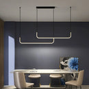 Axyaa Dimmable LED Ceiling Chandelier for Dining Room Kitchen, Minimalist Pendant Lamps