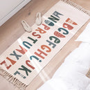 Axyaa Bohemian Retro Tassel Cotton Linen Rug 60x180 for Home Décor