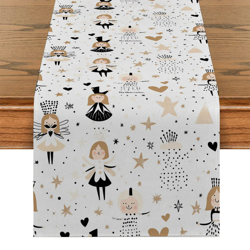 Axyaa Polka Dot Table Runner for Kitchen, Dining & Party Decor
