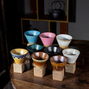 Axyaa Retro Ceramic Cone Coffee Cups - Set of 2