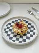 Axyaa Ceramic Steak Plate Set for Western Dishes, Breakfast, and Desserts