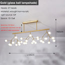 Axyaa Nordic Firefly Chandelier Black Gold Ceiling Lighting for Home, Dining, Stores