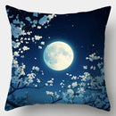 Axyaa Moon Flower Sofa Pillow Cover Set, 17.7" x 17.7", Home Decor & Sofa Lum