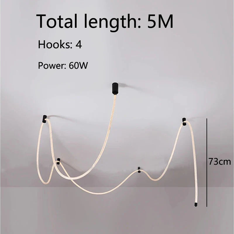 Axyaa Weaving Hose Ceiling Lamp for Home Decor Lighting