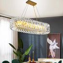 Large Crystal Axyaa LED Chandelier for Living Room & Bedroom Ceiling Lighting