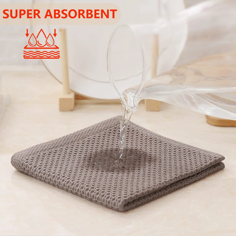 Axyaa Ultra Soft Microfiber Kitchen Dishcloth - Absorbent & Thick Magic Cleaning Towel