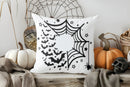 Cute Ghost & Spider Webs Pillow Cover by Axyaa - Perfect for Sofa, Bedroom, Car