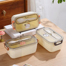 Axyaa Bear & Panda Cartoon Stainless Steel Bento Box for School Picnic Storage