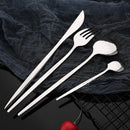 Axyaa Stainless Steel Cutlery Set - 32 Piece Western Flatware Silverware Kit