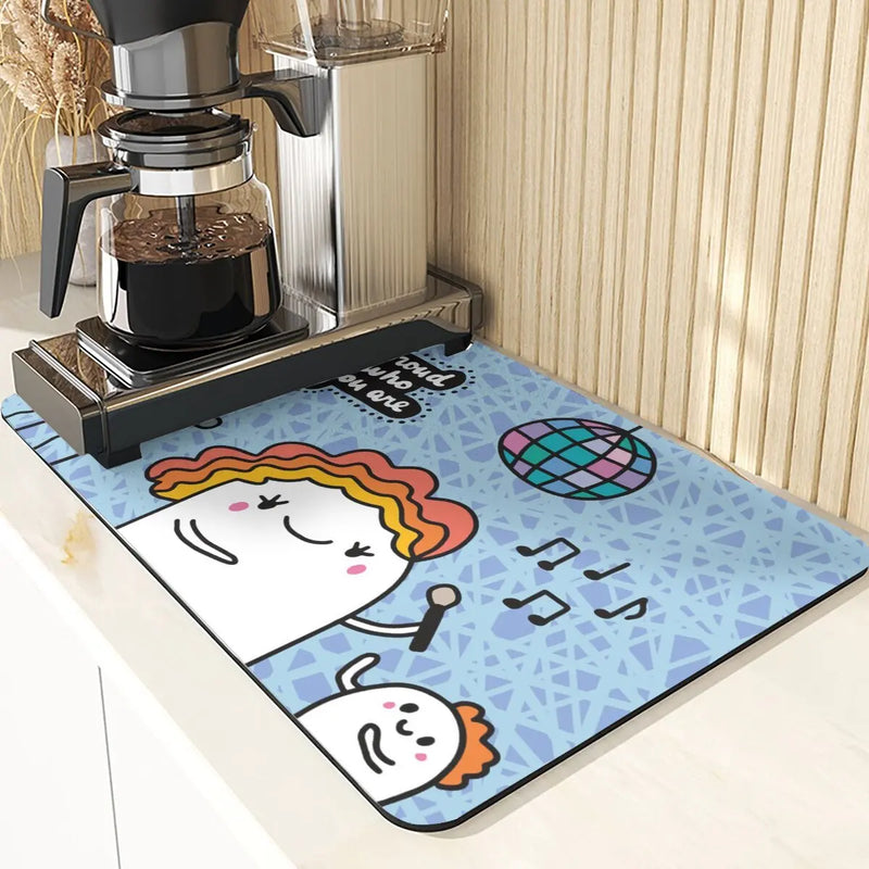 Starry Sky Absorbent Drying Mat - Axyaa Kitchen & Dining Table Mats