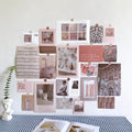 Axyaa Nordic Retro Wall Decor Photo Card Stickers DIY Art Postcard Set