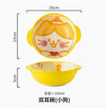 Axyaa Ceramic Double Ear Children's Rice Bowl - Microwave Safe & Cute Design