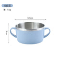 Axyaa Double Layer Rice Soup Bowl with Handle, Children's Tableware