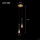 Luxurious Crystal Pendant Lamps by Axyaa for Living Room Kitchen Bedroom Chandelier Home Decor
