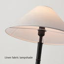Axyaa Black Vintage Fabric Shade Floor Lamp for Living Room and Bedroom