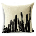 Axyaa Geometric Prints Linen Pillowcase - Square Cushion Cover for Bedroom and Car