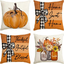 Axyaa Fall Pumpkin Home Sweet Home Pillow Covers
