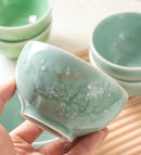 Axyaa 4.5-inch Plum Blossom Ceramic Dining Bowl for High-Temperature Tableware