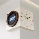 Axyaa Elegant Double-Sided Wall Clock for Living Room, High-End Design
