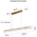 Axyaa Modern Luxury Marble Led Chandelier Gold Pendant Light
