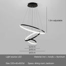 Axyaa LED Chandeliers: Modern, Round, Ceiling Hanging Lamp for Home Lighting