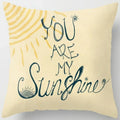 Axyaa Floral Landscape Square Pillowcase