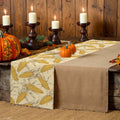 Axyaa Thanksgiving Corn Table Runner for Farmhouse Kitchen Dining Decor