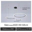 Axyaa Modern Living Room Chandelier LED Indoor Lighting Bedroom Decor