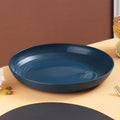 Axyaa Cream Wheats Straw Plates Set: Unbreakable, Deep Dinner Plate, Lightweight Tray
