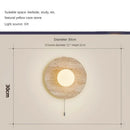 Axyaa Japanese Style Yellow Cave Stone Wall Lamp for Home Decoration
