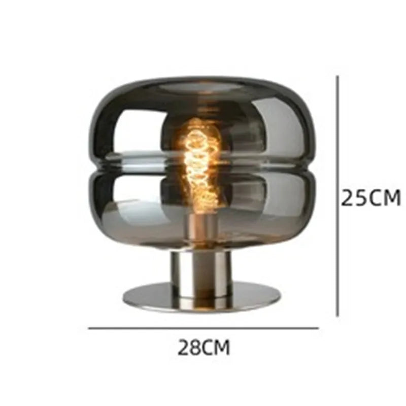Axyaa Luxury Scandinavian Bedside Table Lamp - Modern Minimalist Design