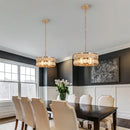 Axyaa Crystal Dining Table Pendant Chandelier