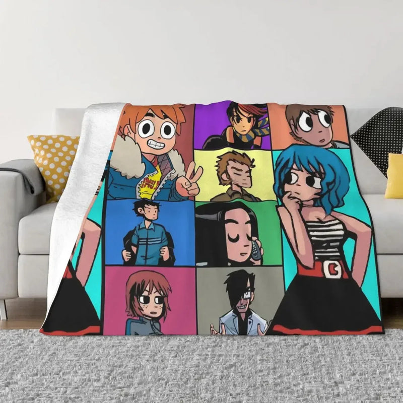 Axyaa Scott Pilgrim Fleece Blanket-Must-Have for Spring/Autumn