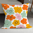 Axyaa Small Daisy Leaves Cushion Cover - Home Decor Pillowcases