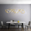 Modern Stainless Steel Nordic Chandelier by Axyaa - LED Dining Room Pendant Lighting