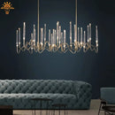 Axyaa Luxe Bar Dining Room Chandelier - High-End Crystal Light